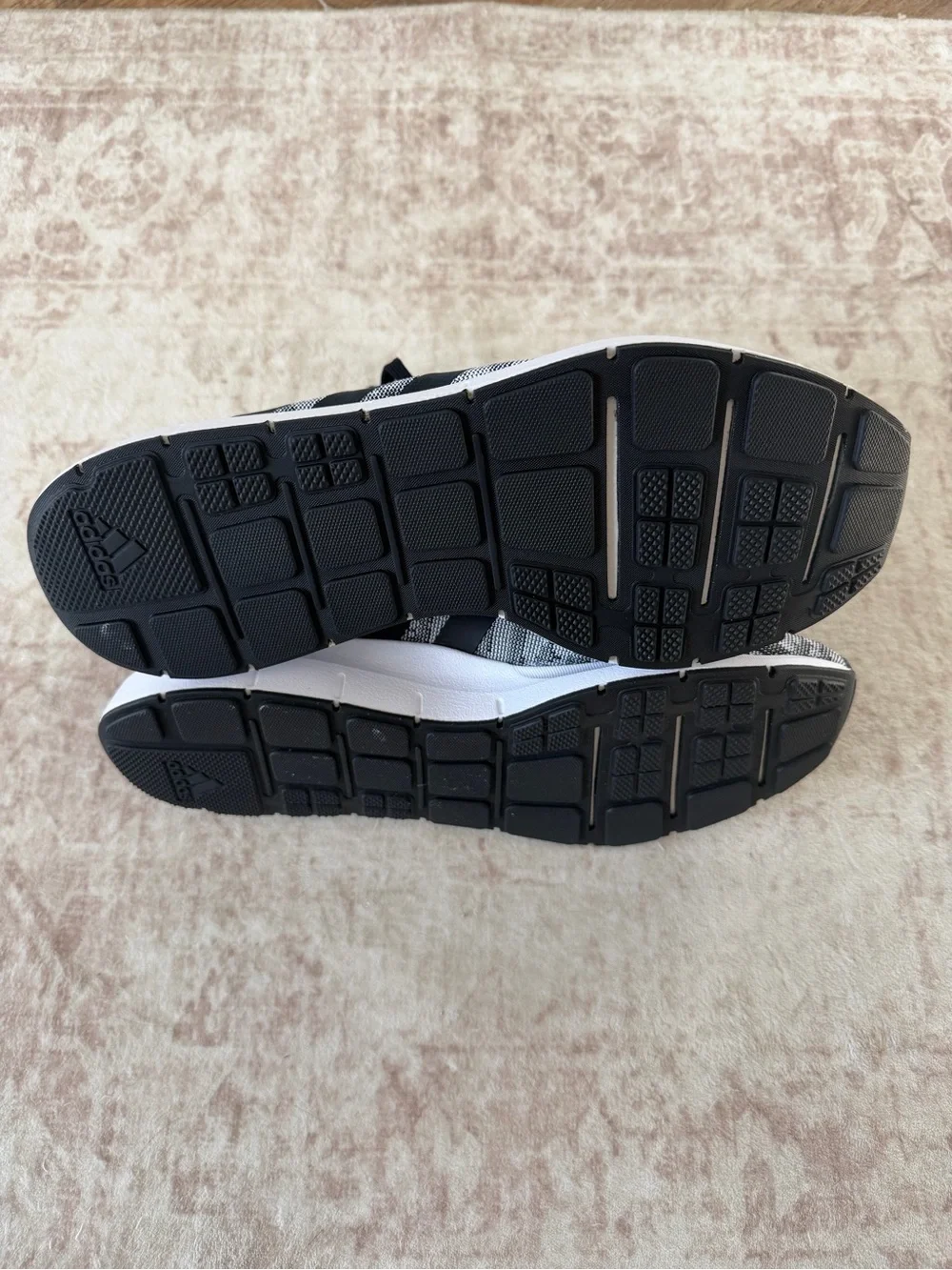 adidas Swift Run Knit Sneakers in Black and Gray